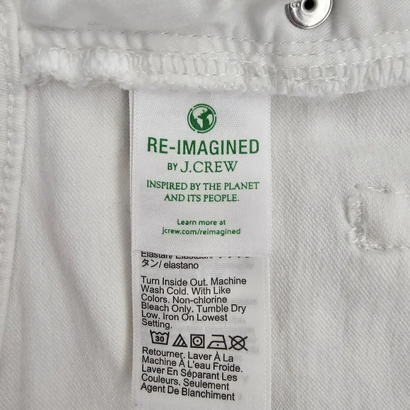 NEW J.CREW Flare Crop Ankle Jeans  Womens Stretch Mid-Rise  Sz 30 (8-10) - Picture 15 of 16